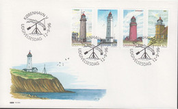 1996. DANMARK. Lighthouses Complete Set On FDC 12.9.96.  (Michel 1132-1135) - JF433942 - Covers & Documents