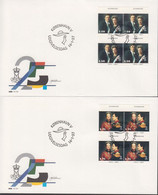 1997. DANMARK. Margrethe 25 Years Queen Complete Set In 4-blocks On FDC 14.1.97.  (Michel 1142-1145) - JF433945 - Covers & Documents
