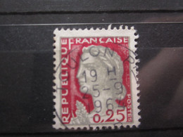 VEND BEAU TIMBRE DE FRANCE N° 1263 , OBLITERATION " TOULON " !!! (a) - 1960 Marianne (Decaris)