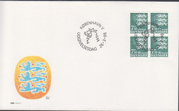 1998. DANMARK. A7,50 Kr. In 4-block On FDC 26.3.98.  (Michel 1179) - JF433957 - Lettres & Documents