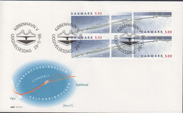 1998. DANMARK. Store Bælt Bridge In 4-block On FDC 28.5.98.  (Michel 1180-1181) - JF433960 - Cartas & Documentos