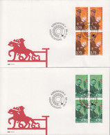 1998. DANMARK. POST & TELE MUSEUM Complete Set In 4-blocks On FDC 28.5.98.  (Michel 1182-1185) - JF433961 - Covers & Documents