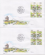 1999. DANMARK. EUROPA CEPT Complete Set In 4-blocks On FDC 28 4 99.  (Michel 1211-1212) - JF433971 - Lettres & Documents