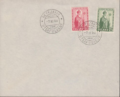 1950. ISLAND. JÓN ARASON. FDC REYKJAVIK -7. XI. 50.  (Michel 279-280) - JF433981 - Lettres & Documents