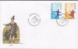 2005. DANMARK. AUGUST BOURNEVILLE Complete Set On FDC 4.5.2005.  (Michel 1403-1404) - JF434032 - Cartas & Documentos