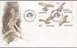 2004. DANMARK. Birds Complete Set On FDC 5.11.2004.  (Michel 1383-1386) - JF434038 - Lettres & Documents