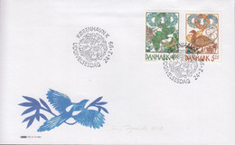 1999. DANMARK. Spring Complete Set On FDC 24.2.99.  (Michel 1207-1208) - JF434051 - Brieven En Documenten