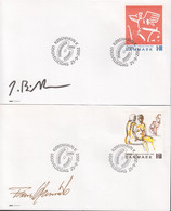 2002. DANMARK. Art Complete Set On FDC 25.9.2002.  (Michel 1318-1319) - JF434062 - Storia Postale