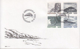 2002. DANMARK. LANDSCAPES Complete Set On FDC 15.5.2002.  (Michel 1306-1309) - JF434065 - Lettres & Documents