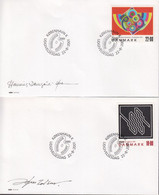 2001. DANMARK. Art Complete Set On FDC 22.8.2001.  (Michel 1285-1286) - JF434074 - Briefe U. Dokumente