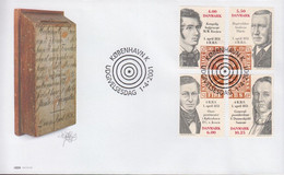 2001. DANMARK. 150 Years Stamps In Denmark Complete Set On FDC 1.4.2001.  (Michel 1273-1276) - JF434075 - Cartas & Documentos