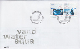 2001. DANMARK. Water Complete Set On FDC 9.5.2001.  (Michel 1277-1278) - JF434076 - Briefe U. Dokumente