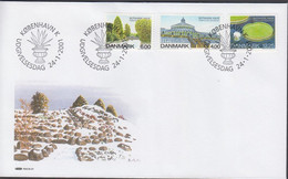 2001. DANMARK. BOTANISK HAVE Complete Set On FDC 24.1.2001.  (Michel 1267-1269) - JF434080 - Storia Postale