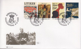 2000. DANMARK. Key Moments In The 20th Cent. Complete Set On FDC 9.5.2000.  (Michel 1248-1251) - JF434087 - Cartas & Documentos