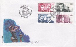 1999. DANMARK. Revy Complete Set On FDC 2.6.99.  (Michel 1215-1218) - JF434093 - Lettres & Documents