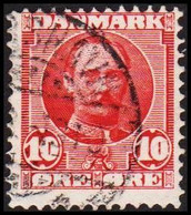 1907. DANMARK. Fr. VIII. 10 Øre Rød Cancelled THORSHAVN (Michel 54) - JF524996 - Oblitérés