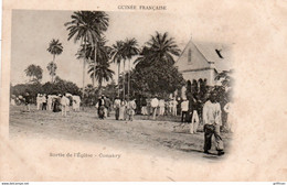 GUINEE FRANCAISE SORTIE DE L'EGLISE CONAKRY PRECURSEUR TBE - Guinée Française