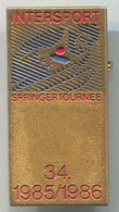 Ski Skiing Jumping - Intersport 34. Springertournee, Vintage Pin Badge Abzeichen - Sports D'hiver