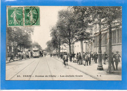 75 PARIS - 17ème, 18ème, Avenue De Clichy, Les Ateliers Gouin - Non Classés