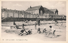 14 Luc Sur Mer Le Casino Et La Plage CPA - Luc Sur Mer