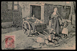 BELGIUM - Attelage De Chiens  - Laitière Flamande (ND Phot.) Carte Postale - Artisanat