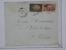 BG11 MAROC  BELLE LETTRE 1940 PETIT BUREAU SALE  A RABAT  +PAIRE DE TP+ AFFR. INTERESSANT - Lettres & Documents