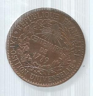 Médaille, EXPOSITION UNIVERSELLE,  CENTENAIRE DE 1789, Frais Fr 1.95 E - Altri & Non Classificati