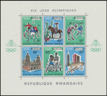 BL11**(247/252) - Jeux Olympiques De Mexico / Olympische Spelen Te Mexico / Olympische Spiele In Mexiko - RWANDA - Hockey (su Erba)