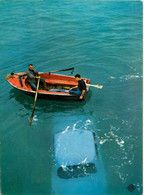 Noirmoutier * Le Passage Du Gois Goa * Une Voiture Immergée Et Le Bateau De Sauvetage - Noirmoutier