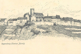 Suisse Regensberg Drawing By Matzer 1900s - Regensberg