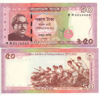 BANGLADESH   New 50  Taka  “Commemorative Golden Jubilee Of Independence (1971-2021) ”.   UNC - Bangladesh