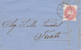 Austria - Y&T 24 On Entire Letter From Pirano (Piran Slovenia) To Triest - 07 May 1864 - Covers & Documents