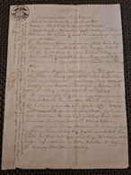Papier   Timbre   Belgique 1821  Texte En Flamand - Documents