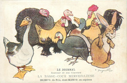 RABIER Benjamin (illustrateur) - Le Journal, Concours, La Basse Cour Merveilleuse. - Rabier, B.