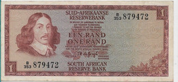 South Africa Banknote , 1 Rand , J.van Riebeeck , Sheeps ,  Wmk Spingbock , EEN RAND , Used - Afrique Du Sud