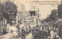 94-VINCENNES-CAVALCADE DE L'AVIATION CHAR DE LA REINE DU COMMERCE ET DE L'INDUSTRIE ... - Vincennes