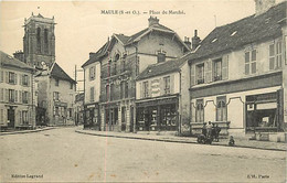 -dpts Div.-ref-BF18- Yvelines - Maule - Place Du Marché - Papeterie Mercerie Journaux - Magasins - - Maule