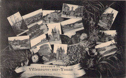 CPA SOUVENIRS DE - Villeneuve Sur Yonne - Saluti Da.../ Gruss Aus...