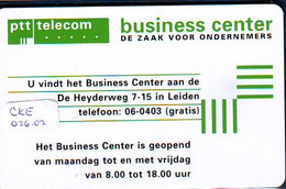 NEDERLAND CHIP TELEFOONKAART CKE 026.02 * Business Center LEIDEN * Telecarte A PUCE PAYS-BAS * NL ONGEBRUIKT * MINT - Privé