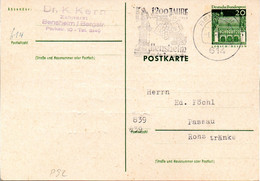 BRD Amtliche Ganzs.-Postk. P 92 WSt."Torhalle In Lorsch, Hessen" 20(Pf) Grün, MWSt 1.4.68 BENSHEIIM - Postkarten - Gebraucht