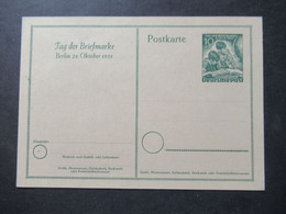 Berlin (West) 1951 Sonderpostkarte Tag Der Briefmarke Ganzsache P 27 Ungebraucht Geprüft Schlegel BPP - Postales - Nuevos