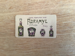 Carte Parfumée  Avec Floramye L.t.piver Paris Parfumerie Grangier  Dijon - Anciennes (jusque 1960)