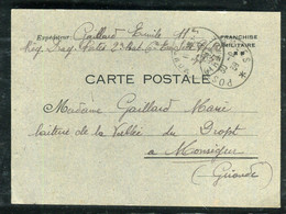 Carte Fm Du SP 305 Pour Monségur En 1939 - O 210 - 2. Weltkrieg 1939-1945