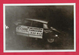 BELLE REPRODUCTION D'APRES UNE PHOTO ORIGINALE - ACCIDENT CITROEN DS G. CARRÉ VERDUN MÉCANIQUE CARROSSERIE REMORQUAGE - Auto's