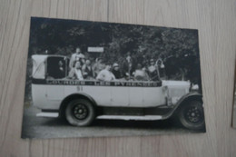 Carte Photo 65 Hautes Pyrénées Autocar Touristes Pub Photo Raoul - Bus & Autocars