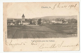 89 Yonne Chablis Vue Générale Prise Des Cuffaut 1903 Ed Tabac Philippon - Chablis