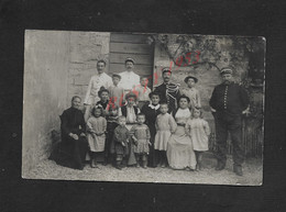 MILITARIA CARTE PHOTO MILITAIRE FAMILLE BONNEFOY CLAUDEL SOLDATS GENDARMES ( GENDARME ) CACHET BAUME LES DAMES : - Police & Gendarmerie