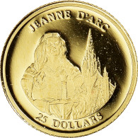 Monnaie, Libéria, Jeanne D'Arc, 25 Dollars, 2001, American Mint, Proof, FDC - Liberia
