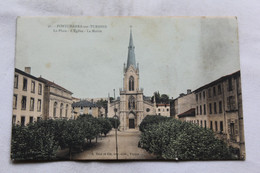 Pontcharra Sur Turdine, La Place, L'église, La Mairie, Rhône 69 - Pontcharra-sur-Turdine