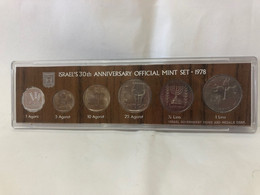 1978 SET UFFICIALE MONETE  ISRAELIANO 30° ANNIVERSARIO NUOVO DI ZECCA - Andere - Azië